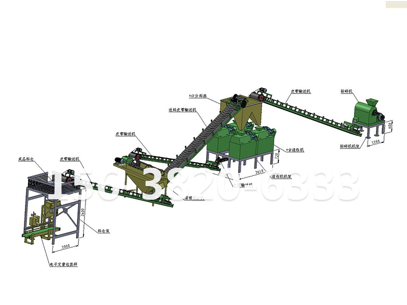 無(wú)機(jī)有機(jī)肥擠壓造粒工藝